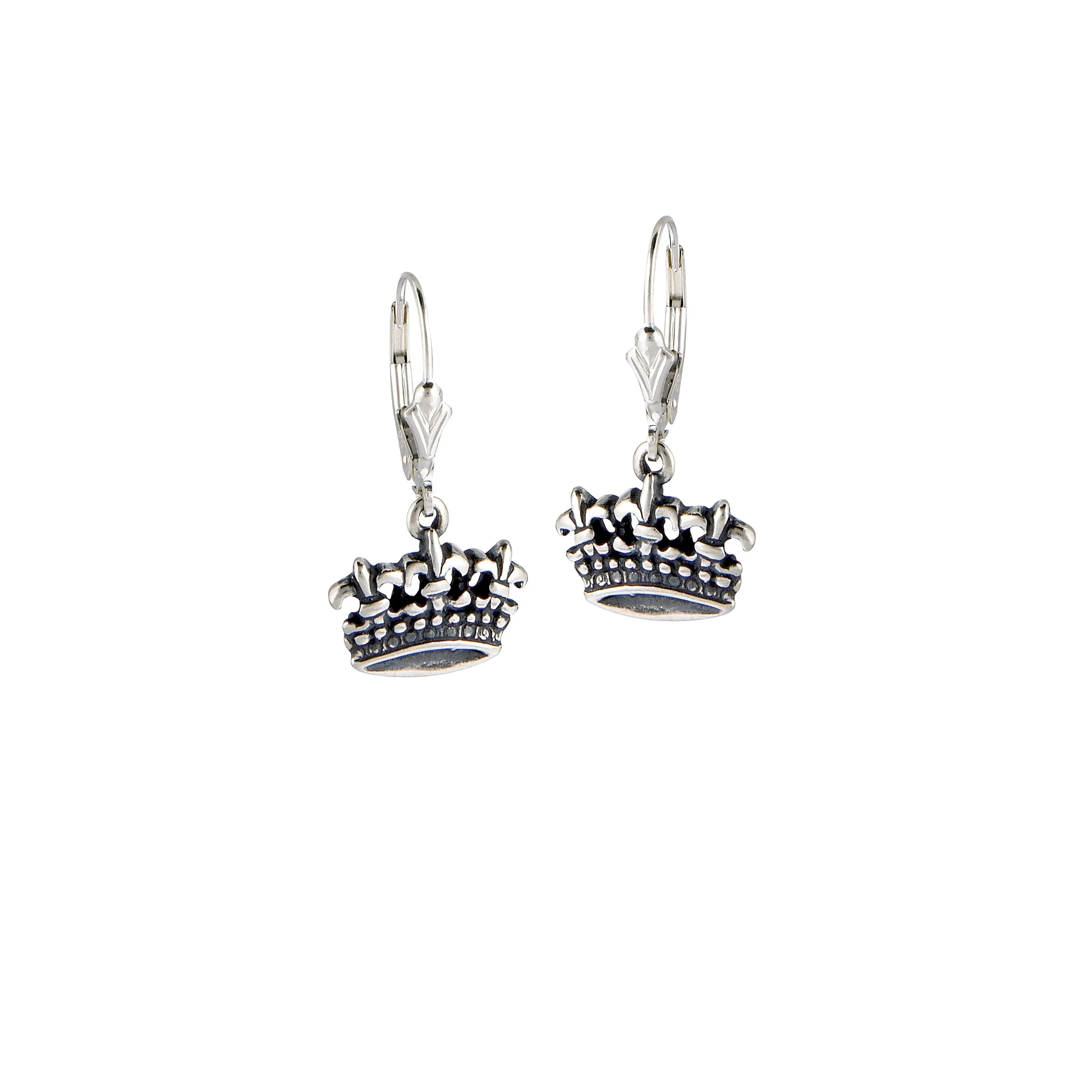 Fleur de Lis Triple Crown Mini Earrings