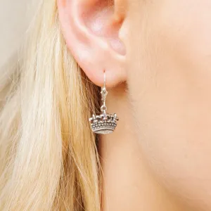 Fleur de Lis Triple Crown Mini Earrings