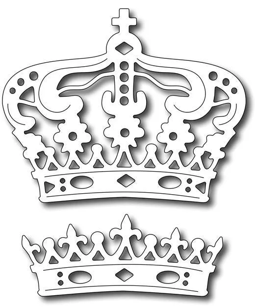 Frantic Stamper Precision Die - Majestic Crowns (set  of 2)