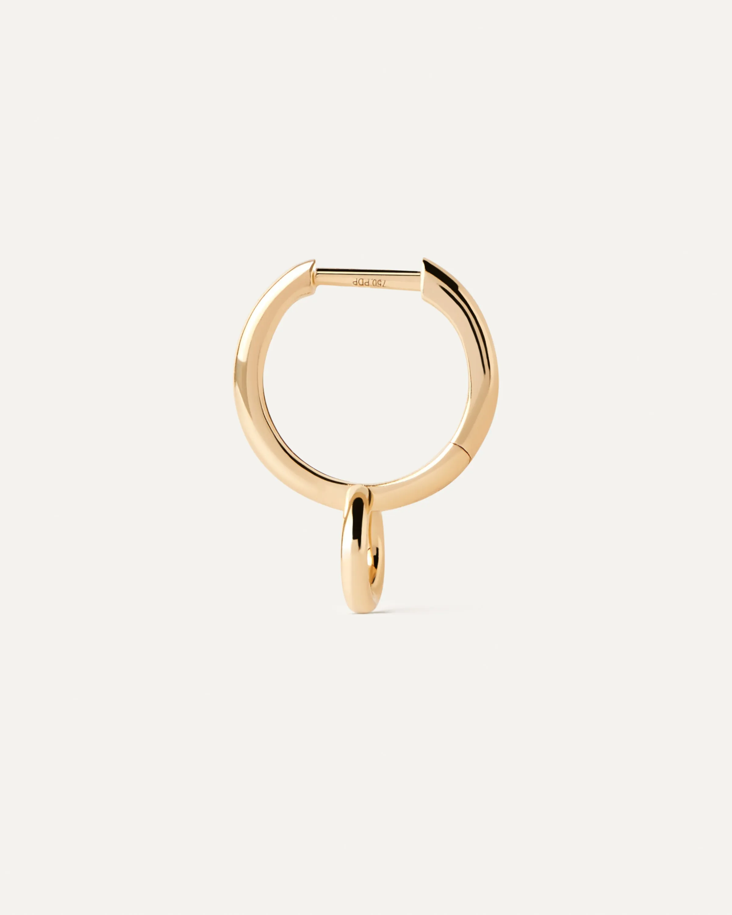 Gold Circle single hoop