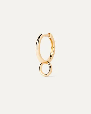 Gold Circle single hoop