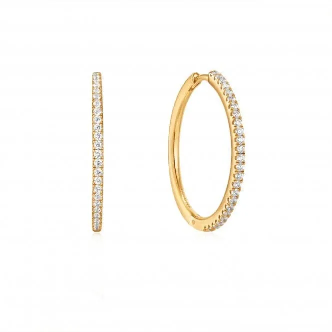 Gold Glam Hoop Earrings E037-07G