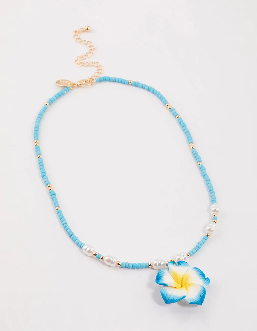 Gold Hibiscus Statement Necklace