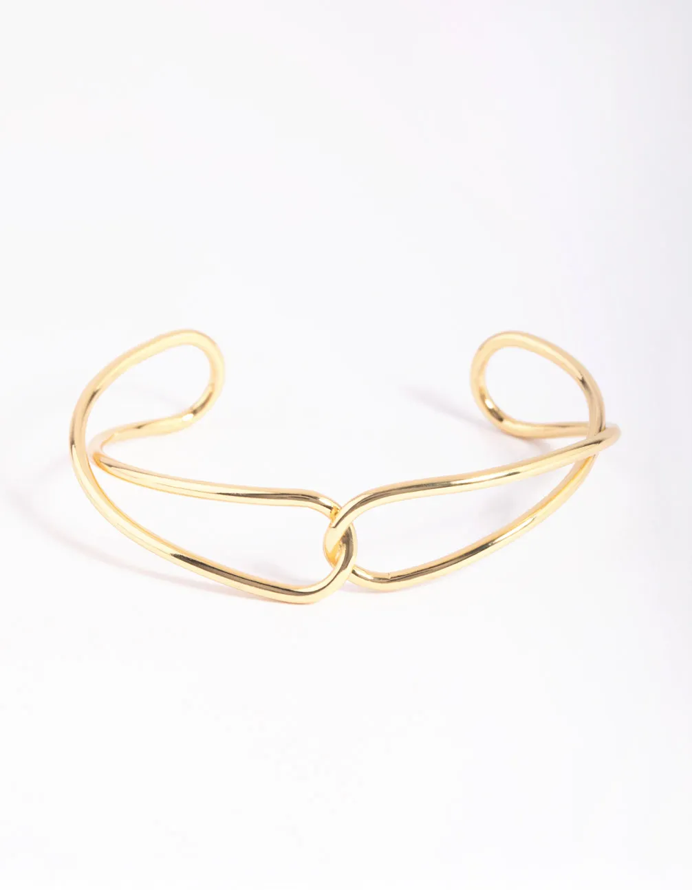 Gold Plated Knot Cuff Bracelet