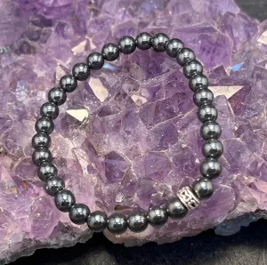 Hematite 6mm Stretchy Bracelet