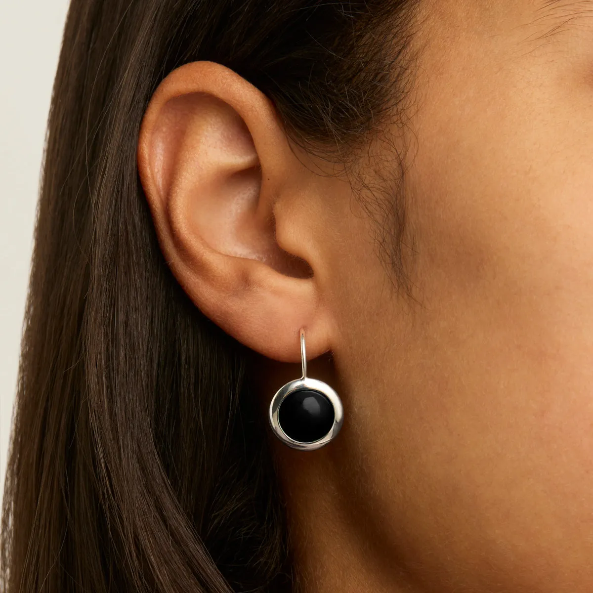 Husk Onyx Drop Earring