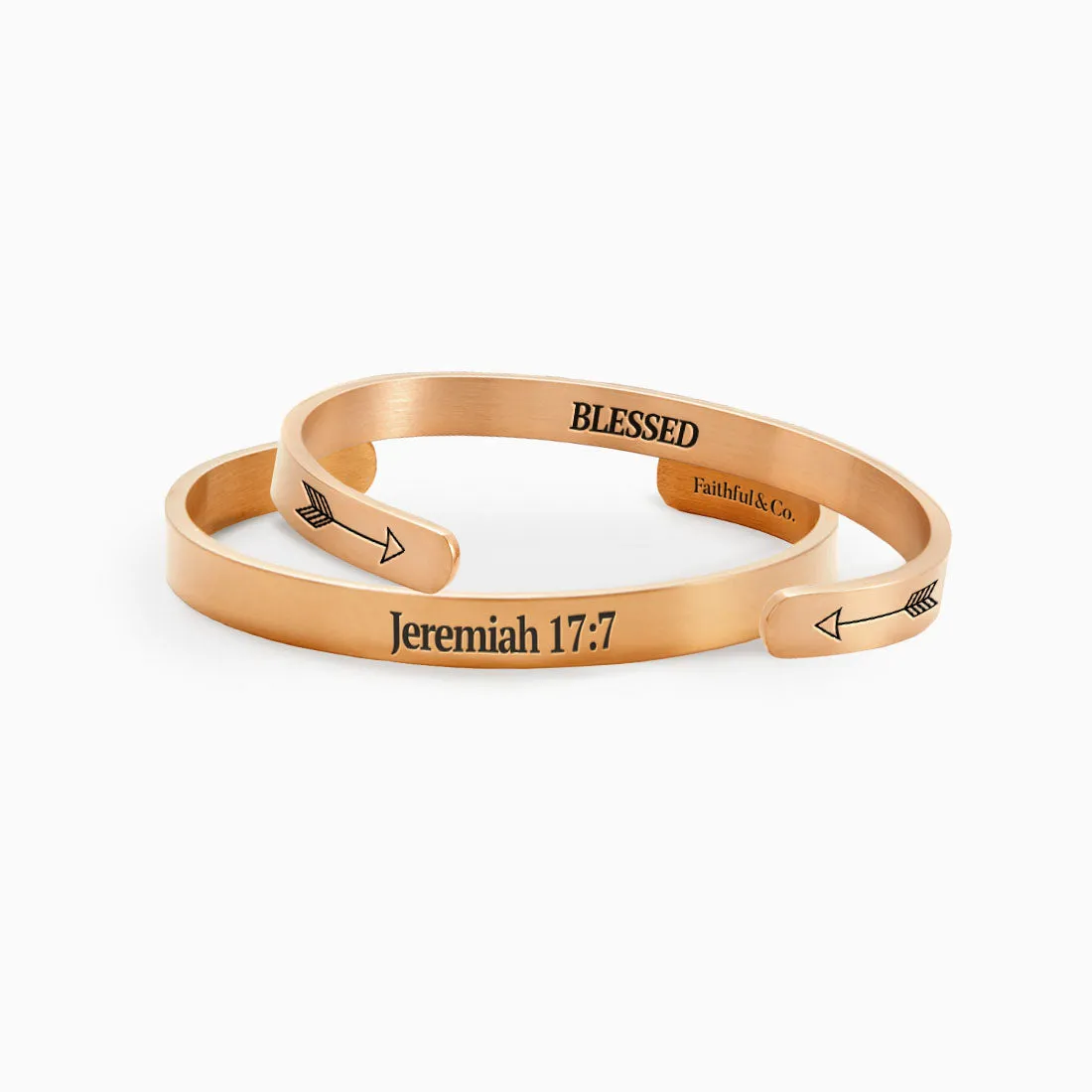 Jeremiah 17:7 Blessed Cuff Bracelet