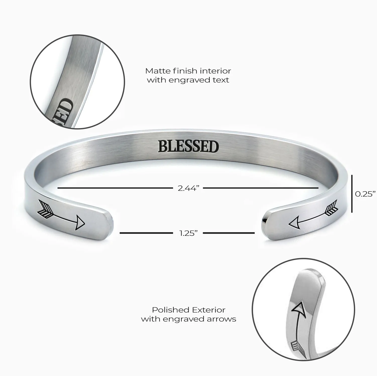 Jeremiah 17:7 Blessed Cuff Bracelet