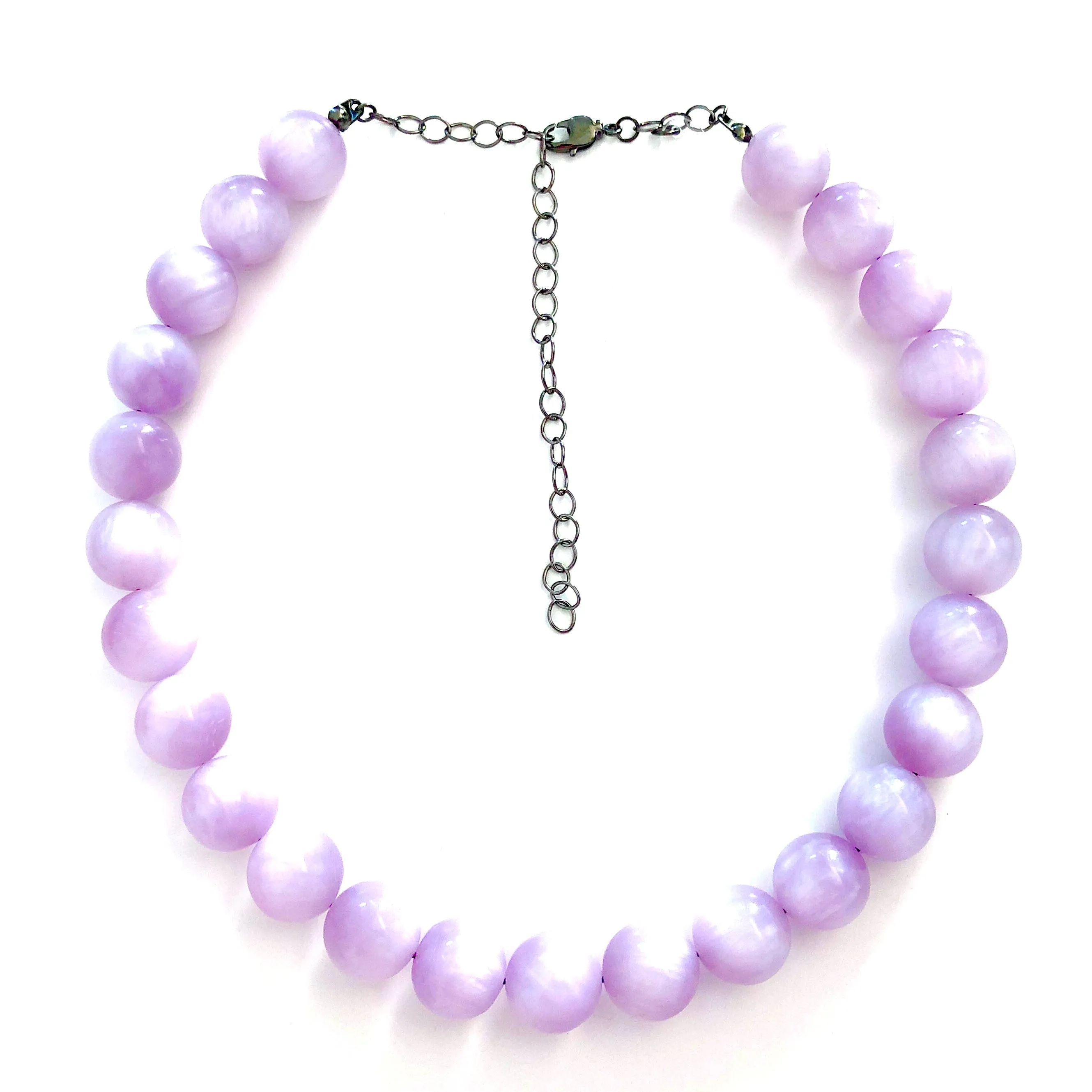 Lilac Moonglow Lucite Marco Necklace