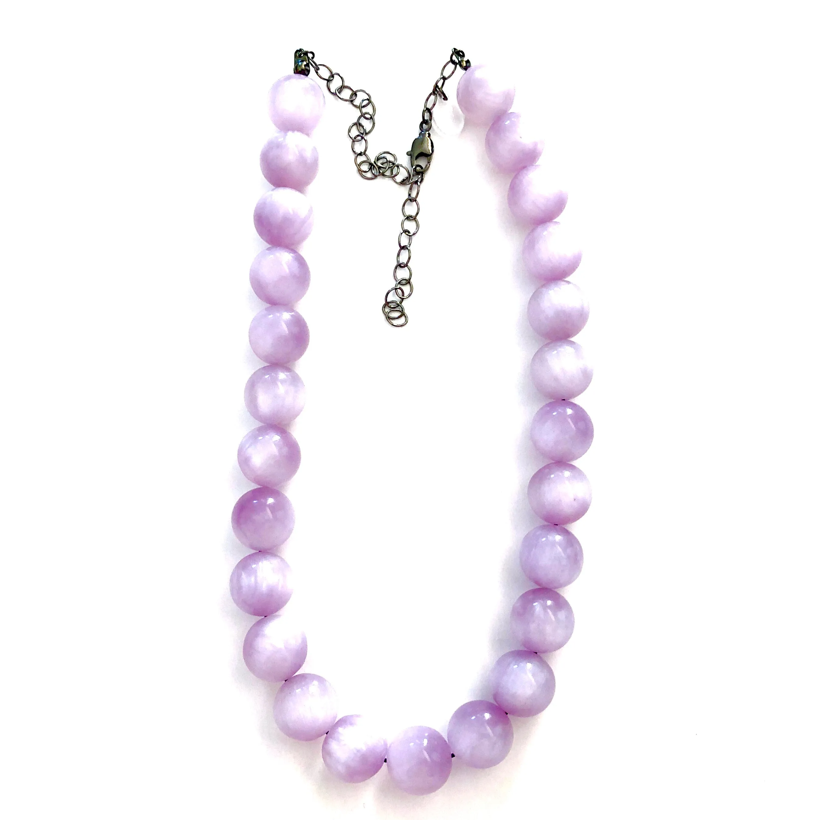 Lilac Moonglow Lucite Marco Necklace