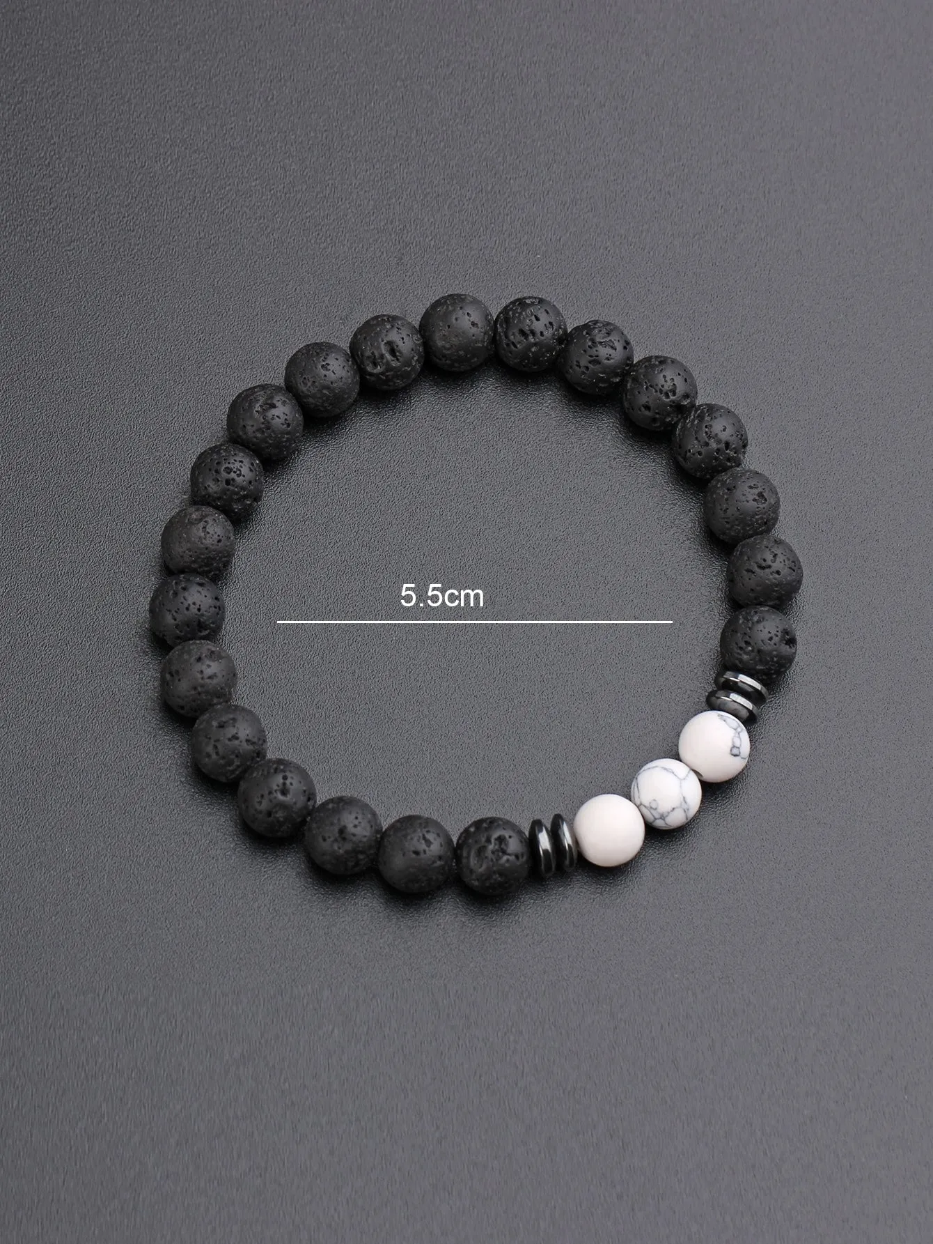 Marble Stone Lava Beaded Bracelet for Women Crafted Jewelry Stackable Bracelets