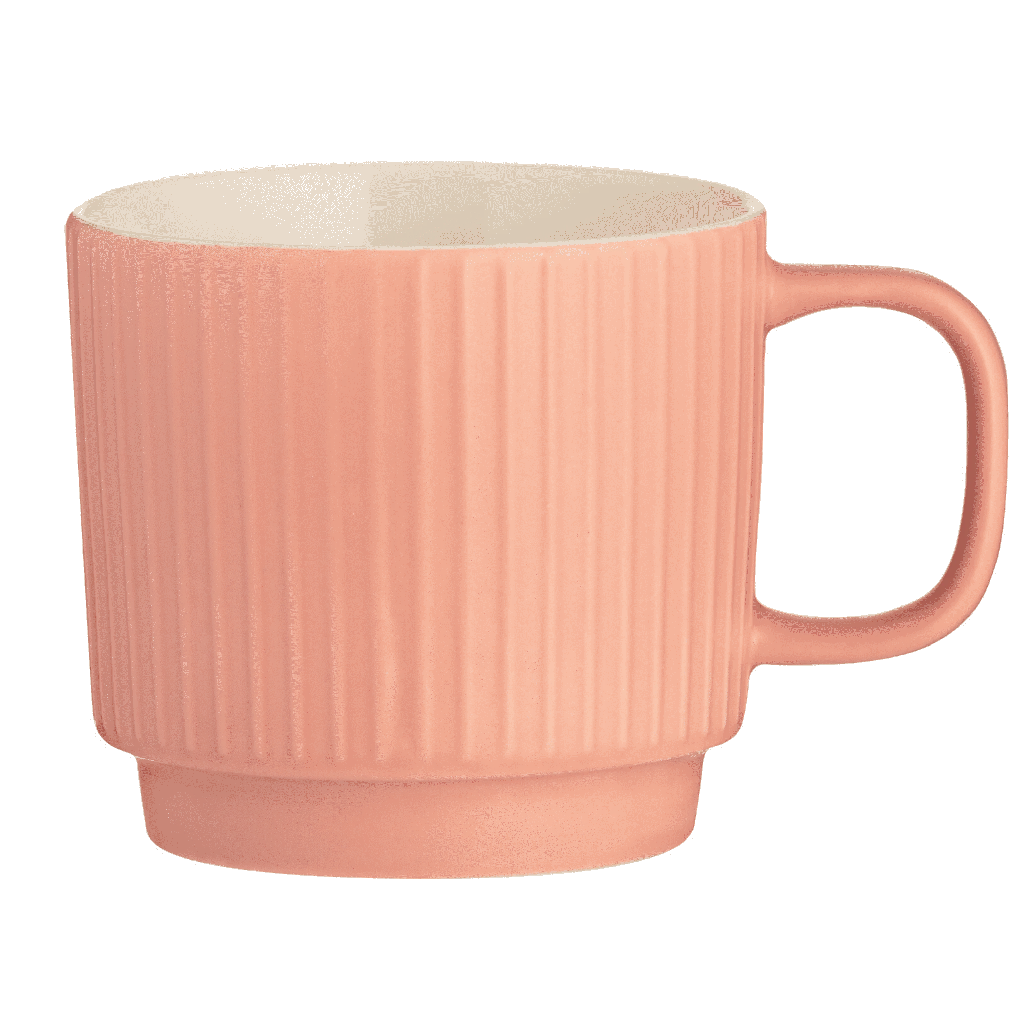 Mason Cash Embossed Line Coral Mug