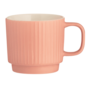 Mason Cash Embossed Line Coral Mug