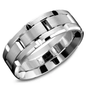 Men's 14K White Gold Wedding Band