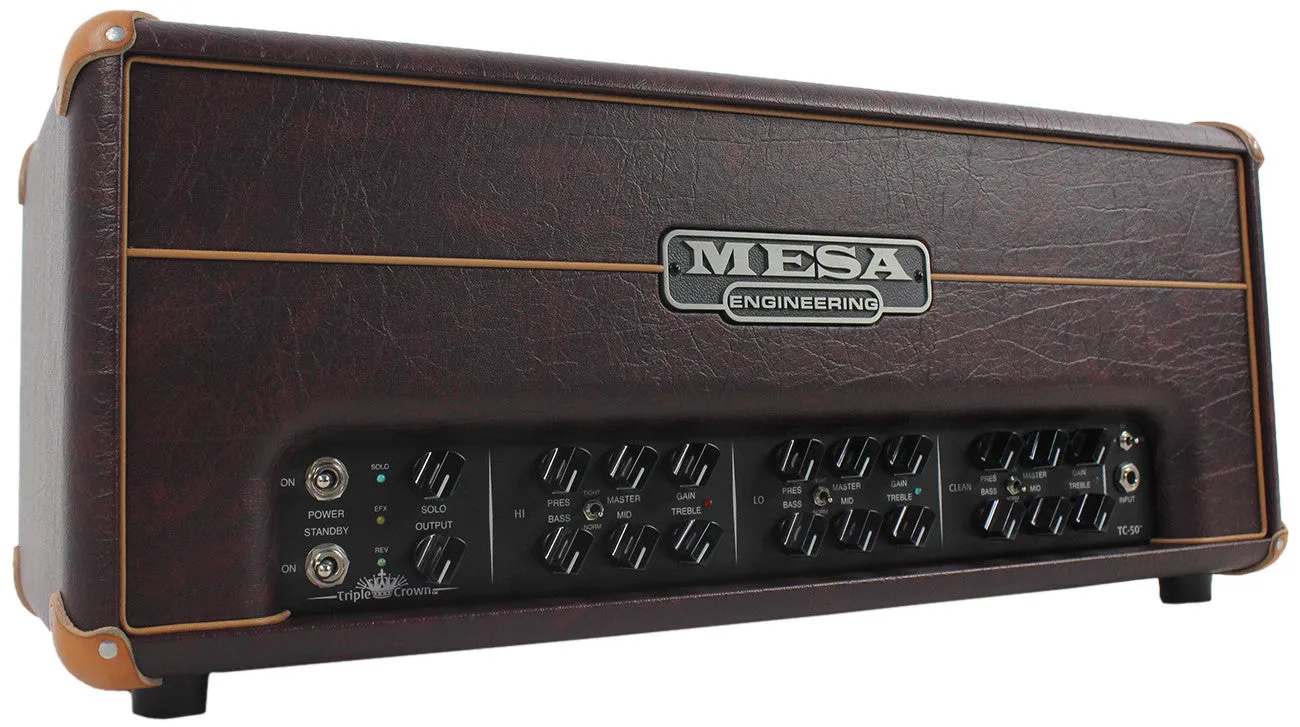 Mesa Boogie Triple Crown TC-50 Head - Wine Taurus