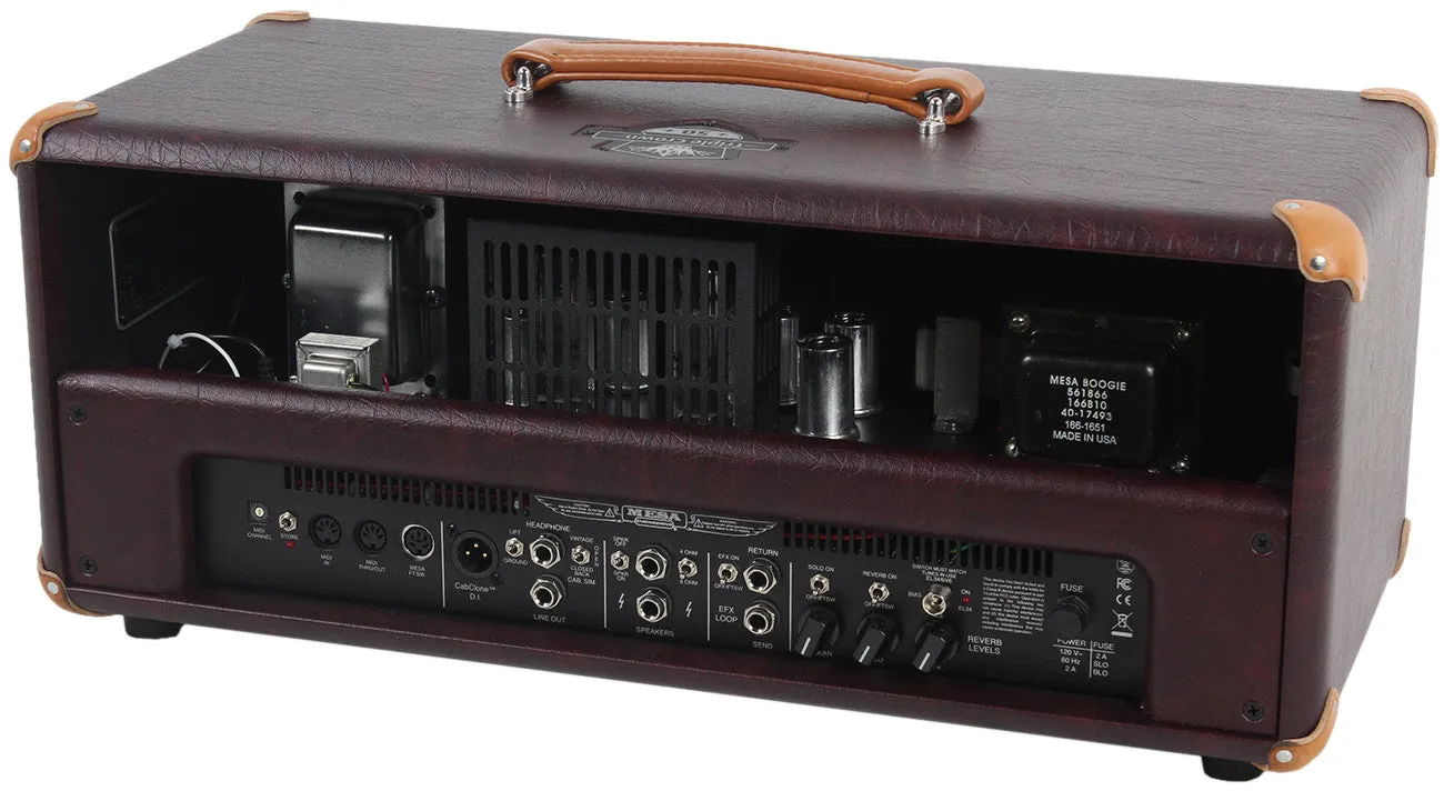 Mesa Boogie Triple Crown TC-50 Head - Wine Taurus