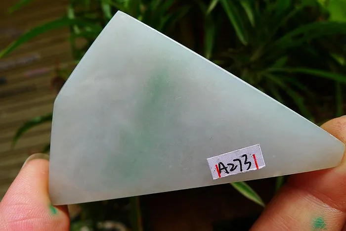 Natural Jade Rough Jadeite Raw (52g,6.6X5.2X0.8cm)