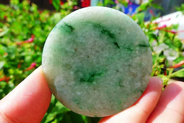 Natural Jade Rough Jadeite Raw (66g,5.3X0.85cm)