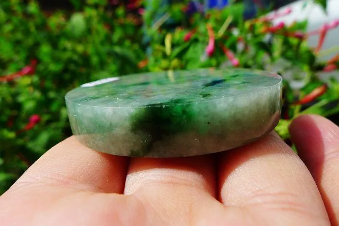 Natural Jade Rough Jadeite Raw (66g,5.3X0.85cm)