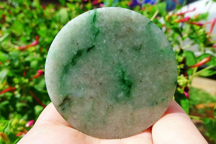 Natural Jade Rough Jadeite Raw (66g,5.3X0.85cm)