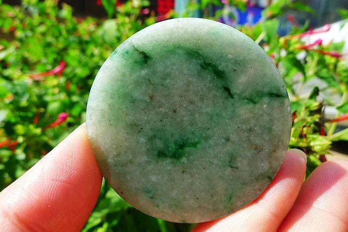 Natural Jade Rough Jadeite Raw (66g,5.3X0.85cm)