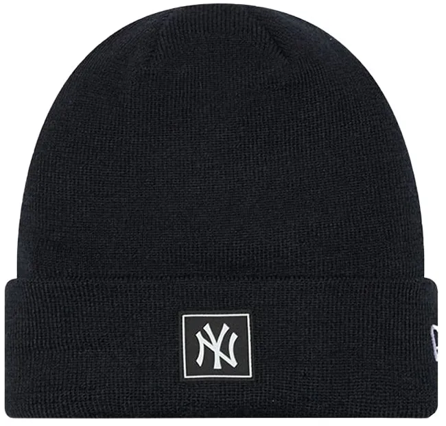 New Era Mens NY Yankees Beanie Hat Black