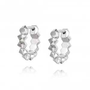 Octavia Huggie Hoop Sterling Silver Earrings HUG01_SLV