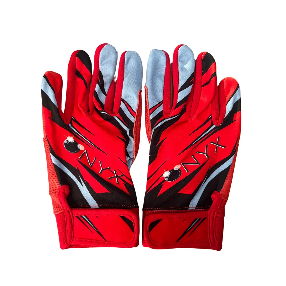 Onyx Red Batting Gloves