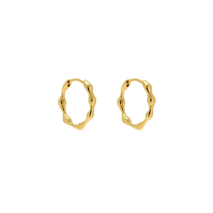 Organica Huggie Earrings - Gold