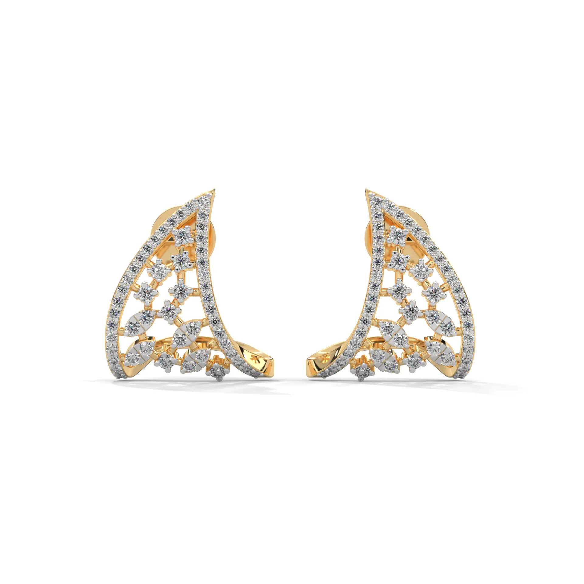 Pakhi Silver Earrings for Women | 22KT Gold Vermeil