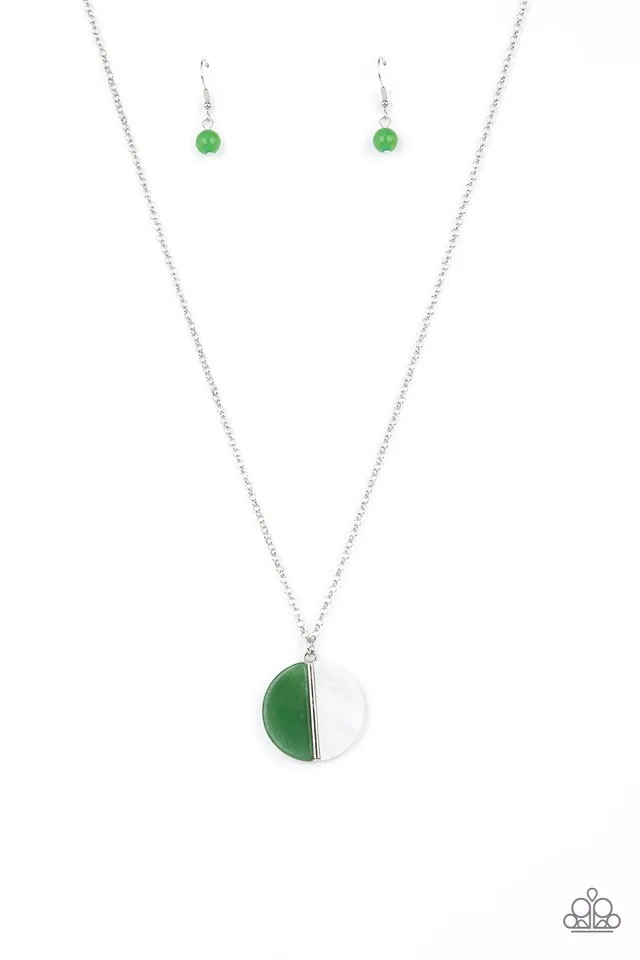 Paparazzi Necklace ~ Elegantly Eclipsed - Green