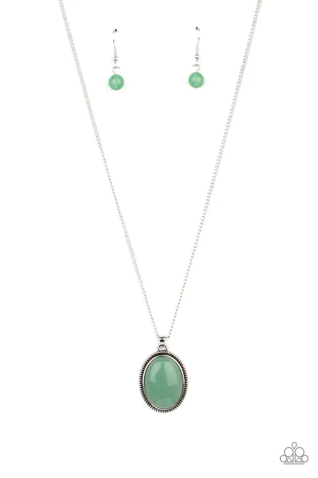 Paparazzi Necklace ~ Tranquil Talisman - Green