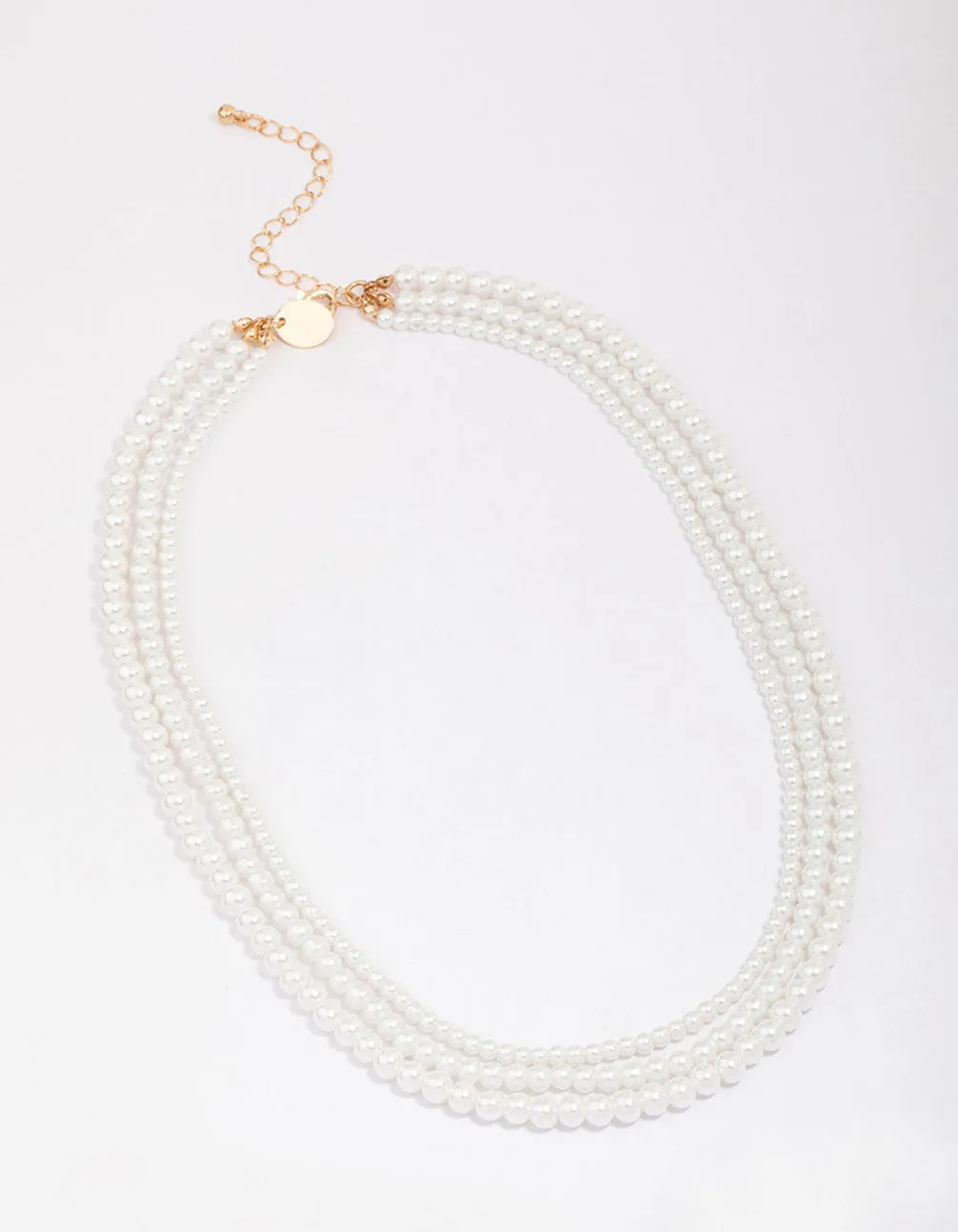 Pearl Layered Trio Statement Necklace