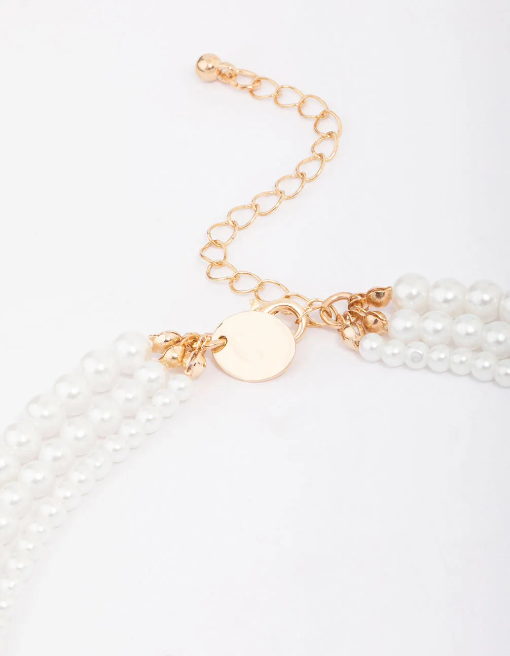 Pearl Layered Trio Statement Necklace