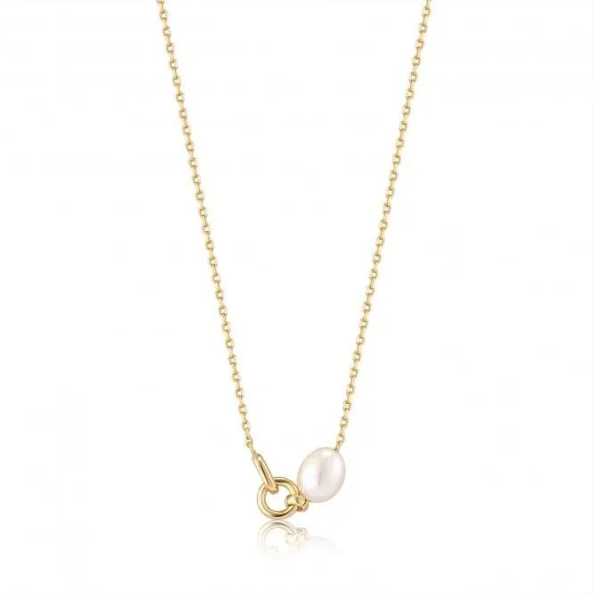 Pearl Link Chain Necklace N043-02G