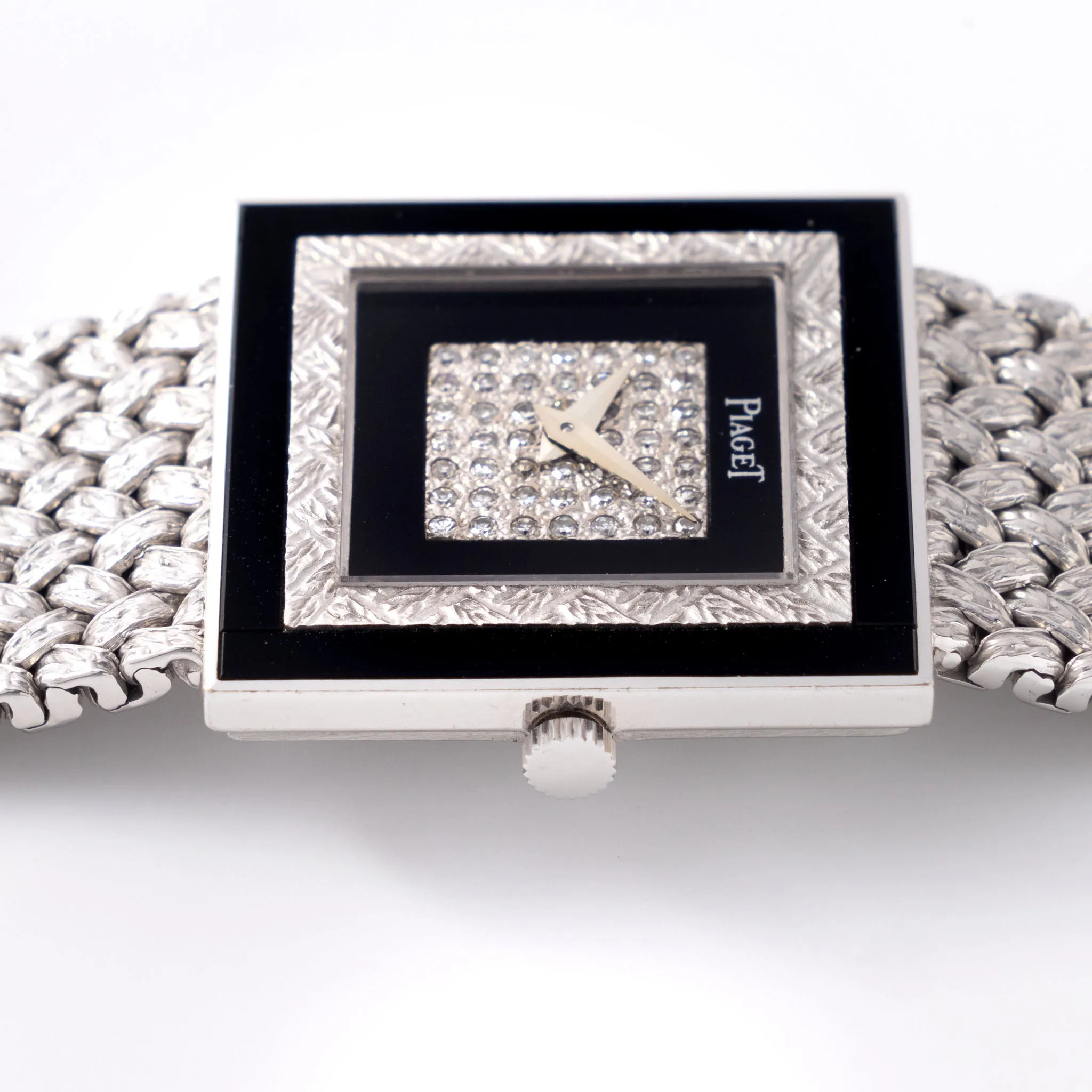 Piaget Altiplano White Gold Diamond and Onyx Dial Box and Papers Ref 9200