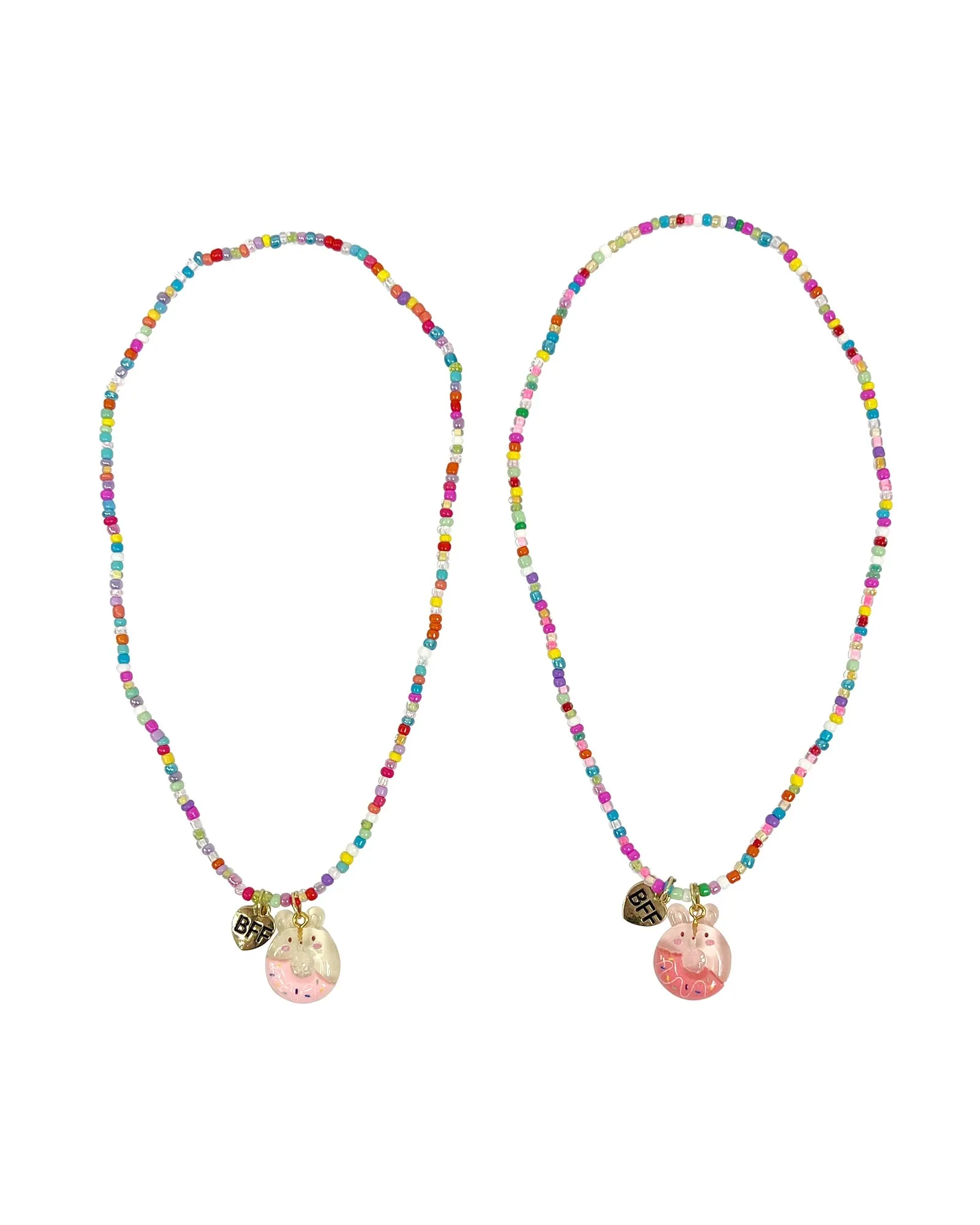 Pink Poppy BFF Donut Necklace Set