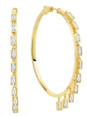 Prism II Hoop Earrings Finished in 18kt Yellow Gold Sale