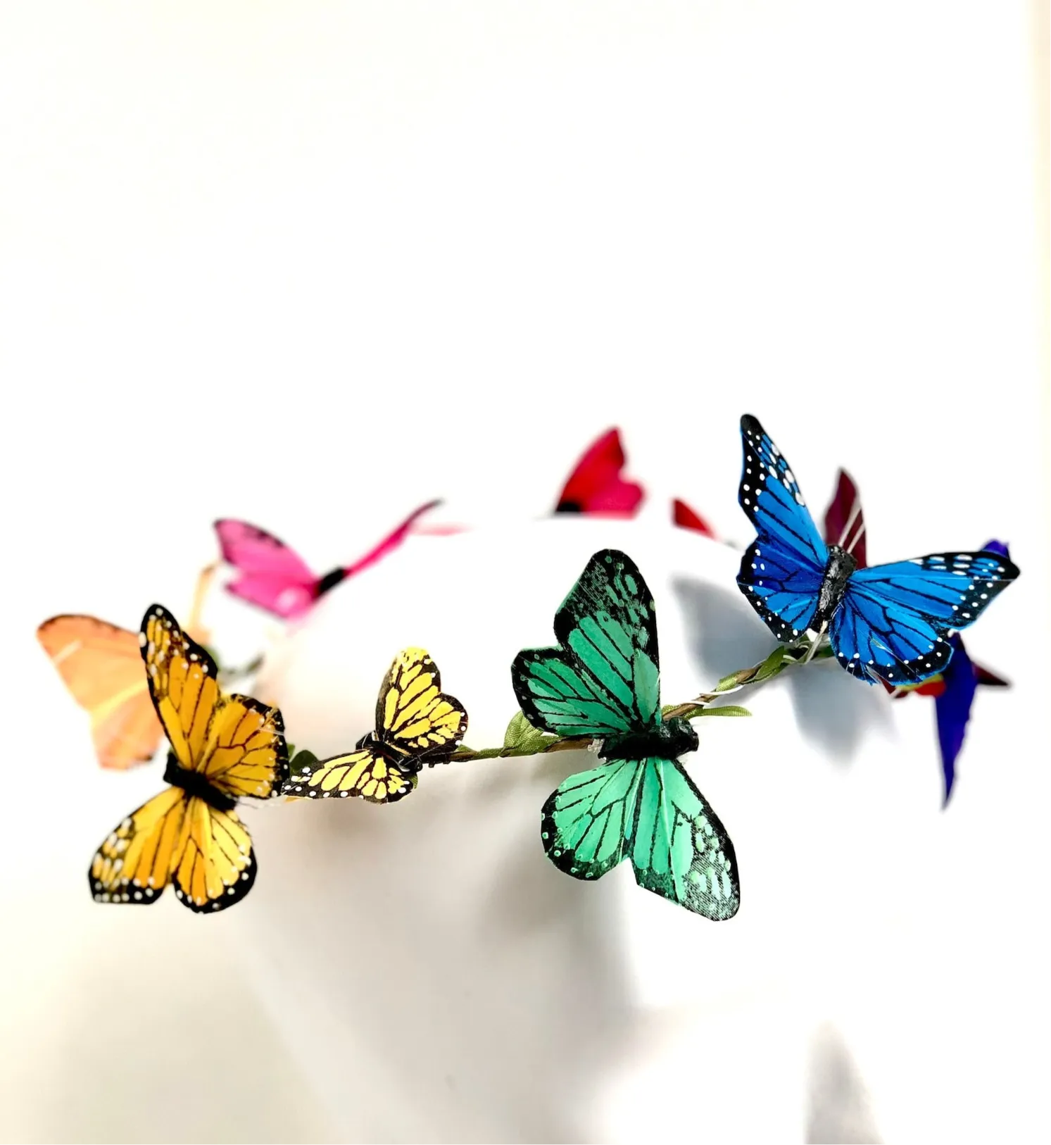 Rainbow Butterfly Crown