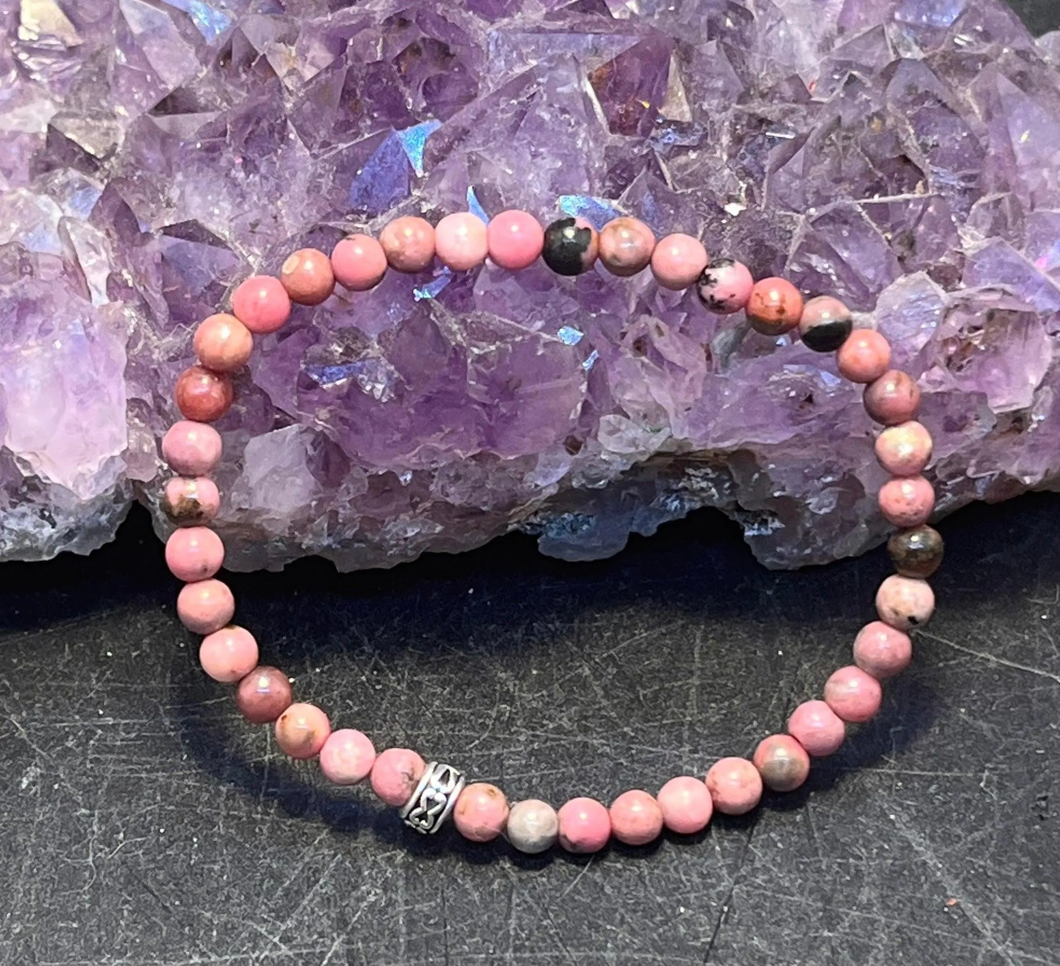 Rhodonite Stretchy Bracelet