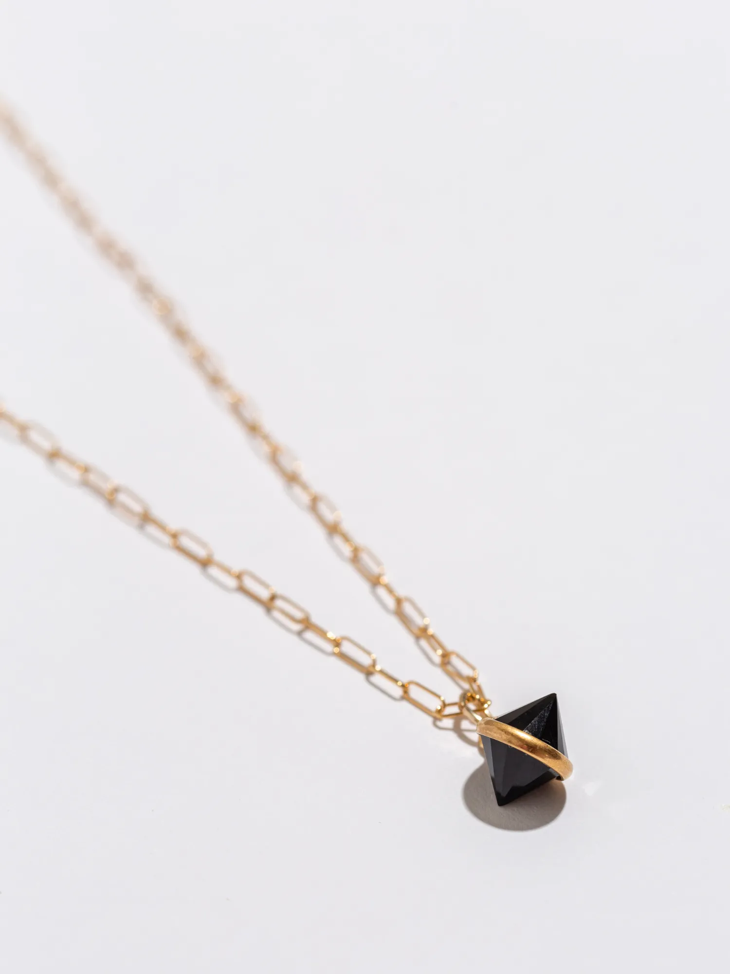 Samantha Onyx Spike Pendant