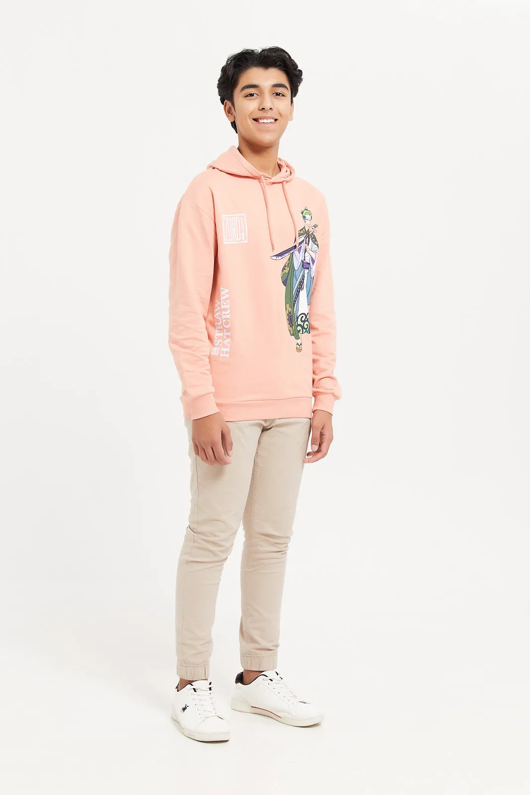 Senior Boys Coral One Piece Sweatshirt