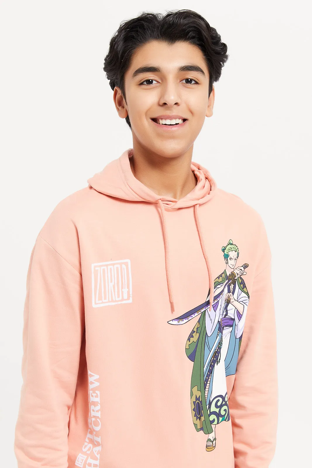 Senior Boys Coral One Piece Sweatshirt