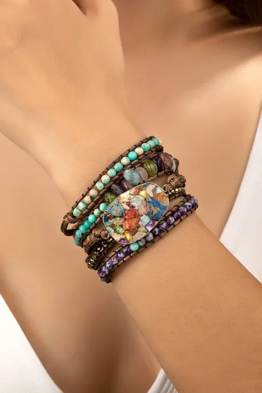 She's So Fine Natural Wrap Bracelet