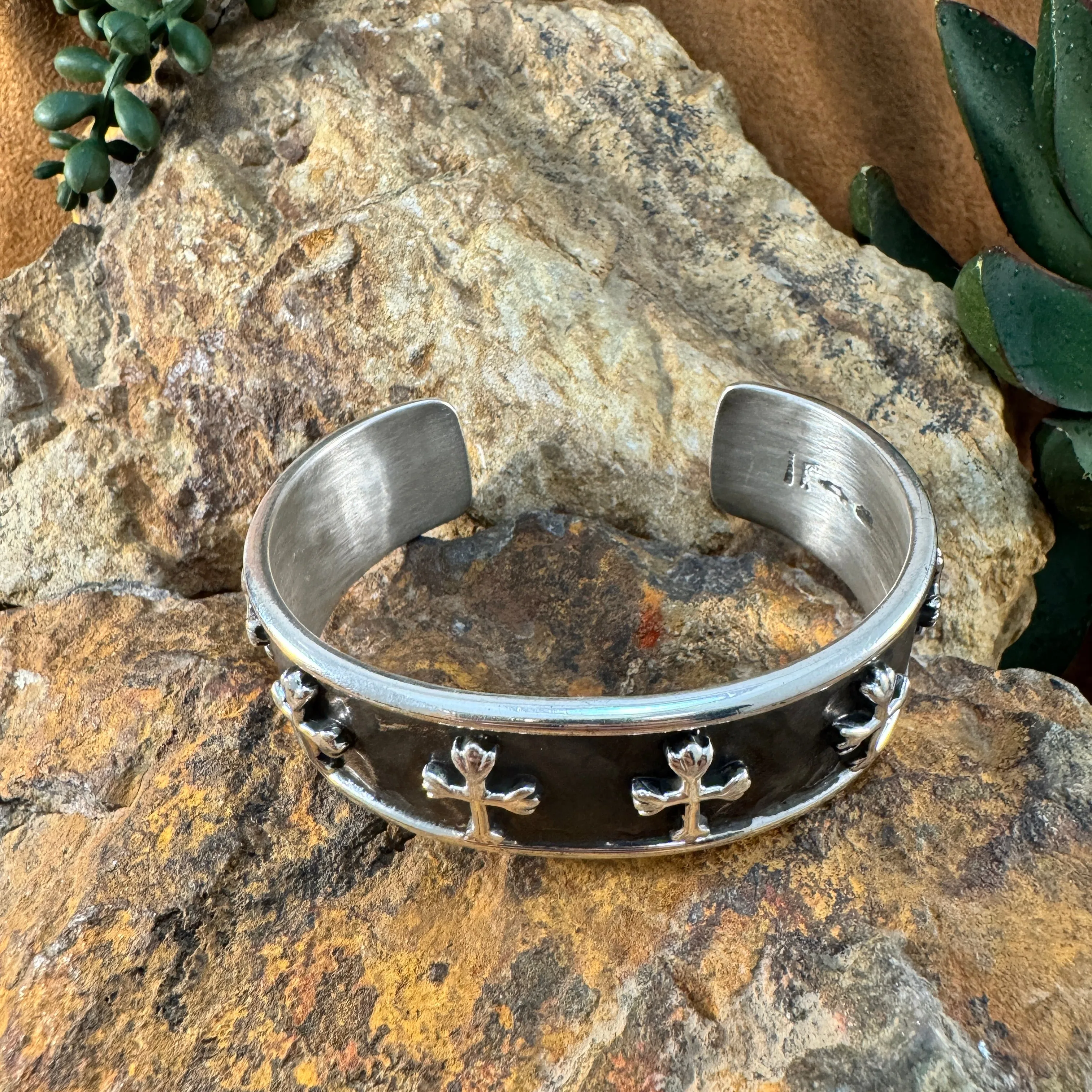 Sterling Silver Cross Bracelet By Ray Coriz