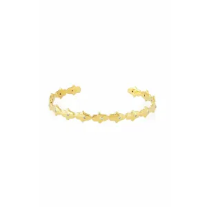 TAI  Hamsa Open Gold Cuff