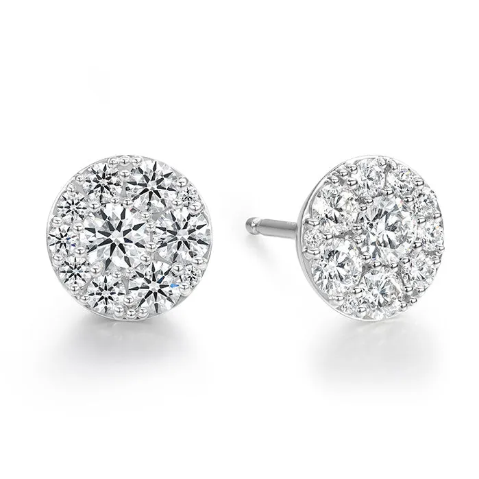 Tessa Diamond Circle Earrings