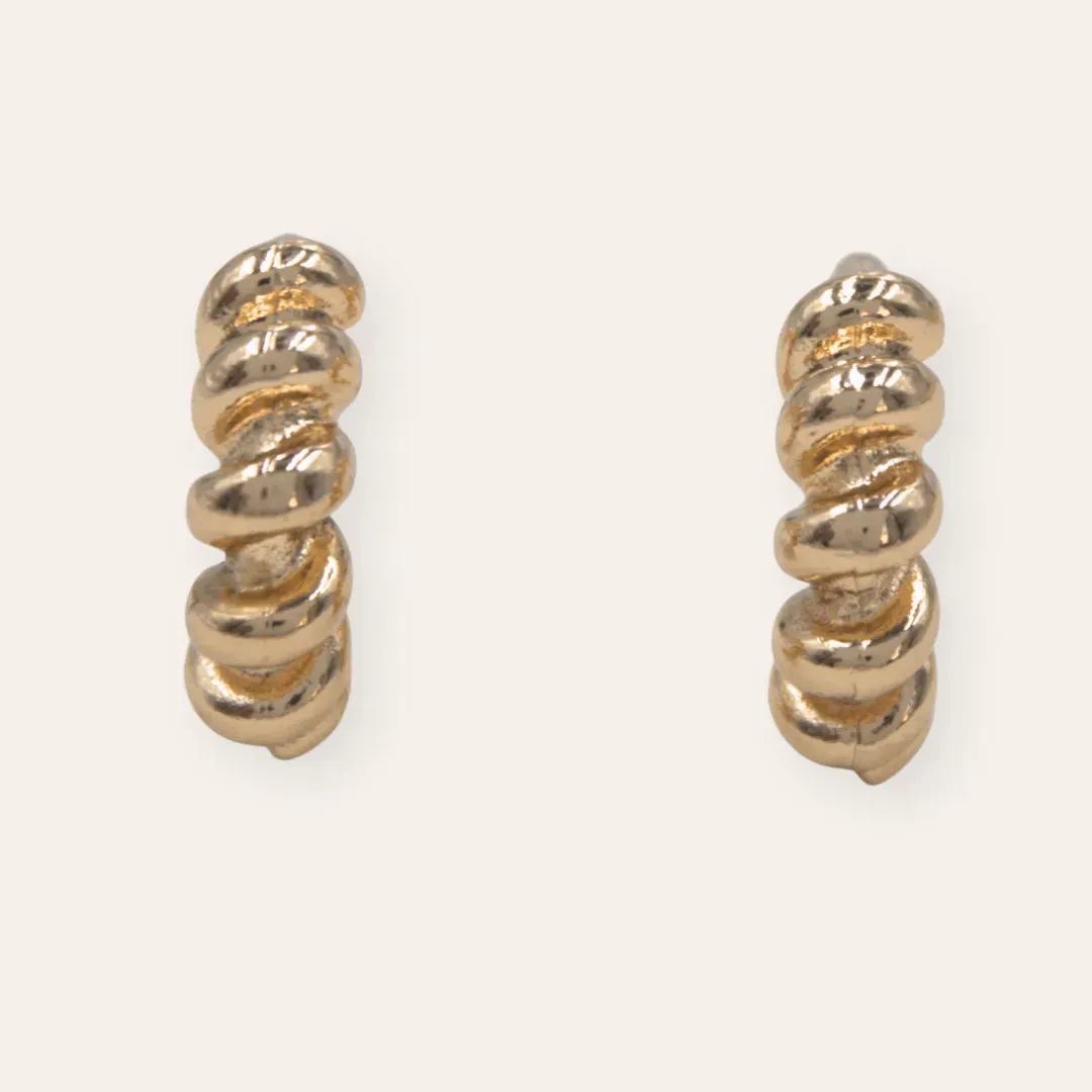 TFC Panini Gold Plated Hoop Earrings