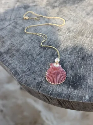 Tulum Seashell Long Necklace