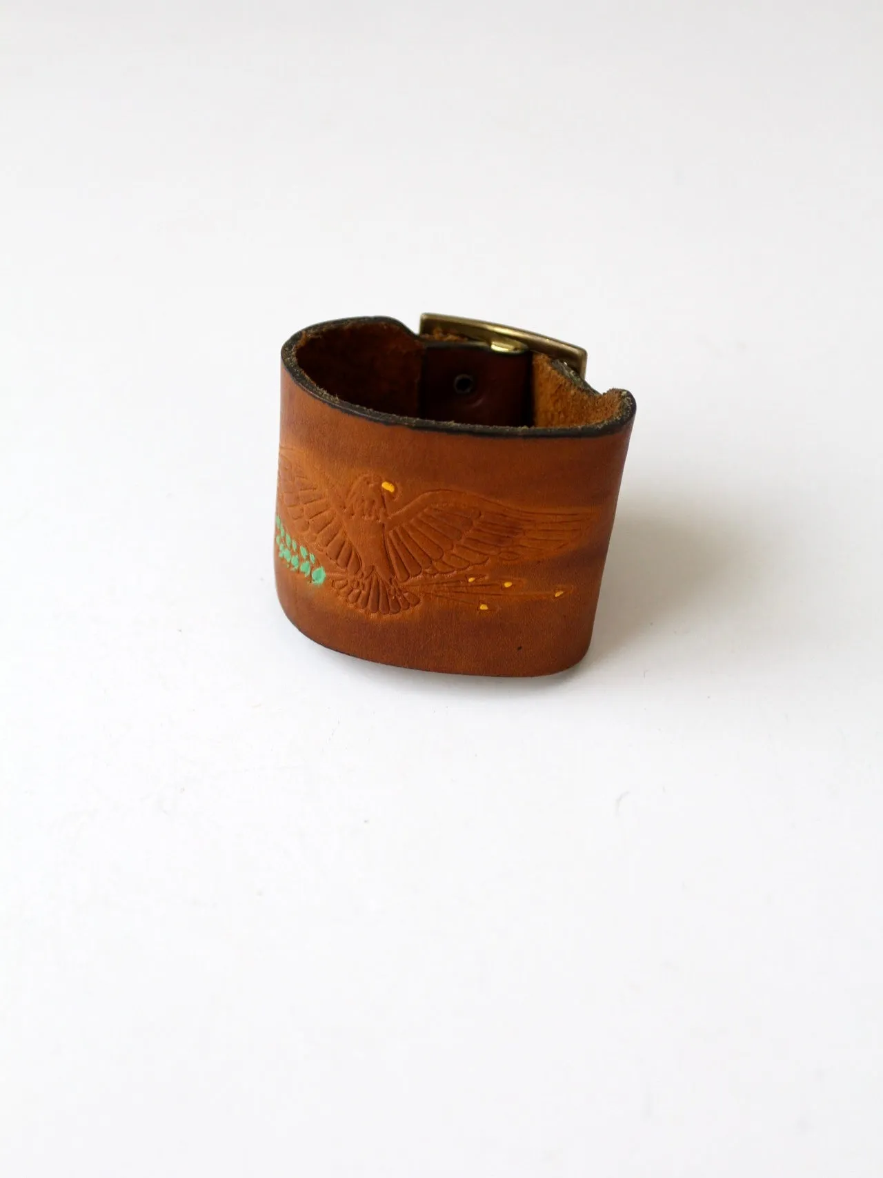 vintage Eagle leather cuff